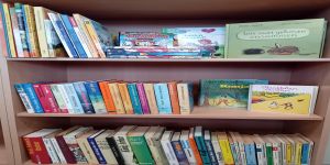 Grāmatas vācu valodā skolas bibliotēkā